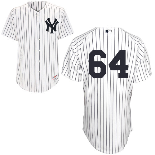 Jose Ramirez #64 MLB Jersey-New York Yankees Men's Authentic Home White Baseball Jersey
